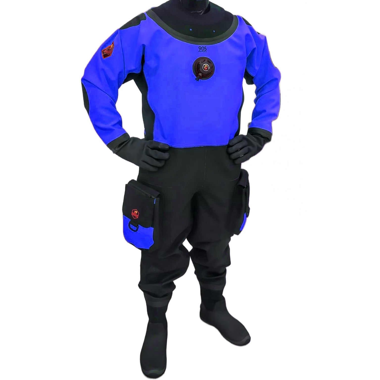 Dive Rite 905 CLASSIC -kuivapuku takavetoketjulla